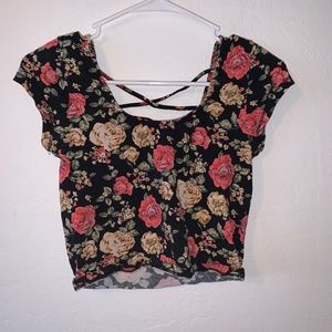 Floral Tight Crop Top
